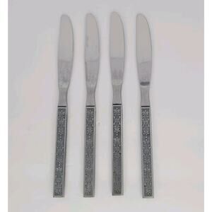 National Stainless Miranda Pattern Flatware Japan Lot 4 Vintage Knives